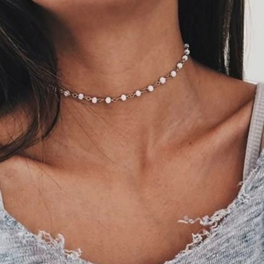 Dainty Beaded Satellite Choker